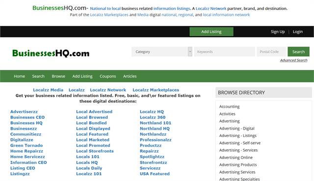 Businessezz.com  - National to local business and information listings.